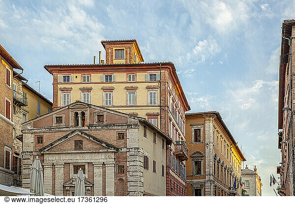 Italien  Provinz Perugia  Perugia  Historische Altstadthäuser