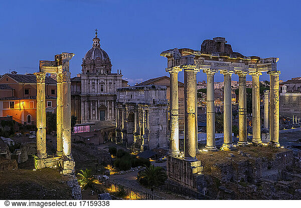 Italien  Rom  Forum Romanum  antike Stadtansicht