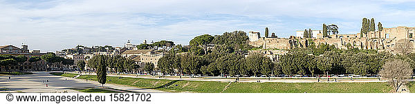 Italien  Rom  Panorama des Palatinhügels