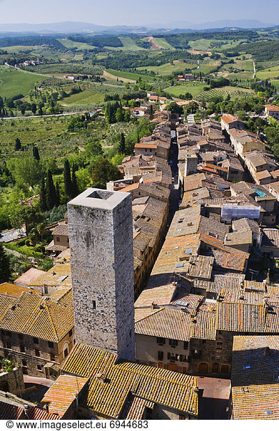 Italien San Gimignano Toskana