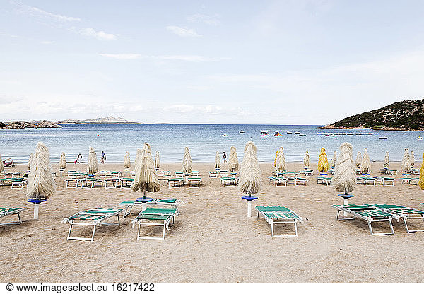 Italien  Sardinien  Blick auf den Strand