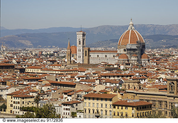 Italien  Toskana  Florenz  Altstadt und Dom von Florenz