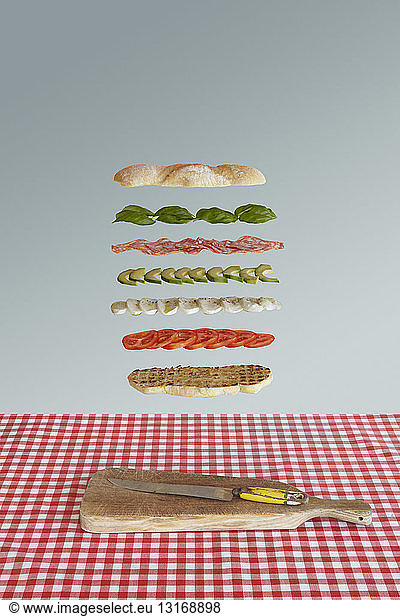 Italienisches Sandwich dekonstruiert