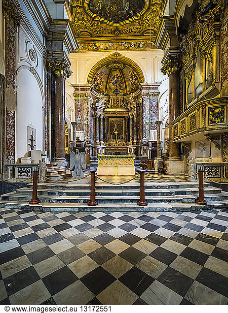 Italy  Campania  Amalfi  Cathedral of Sant'Andrea  interior view
