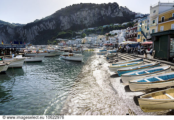 Italy  Capri  View of harbour Marina Grande