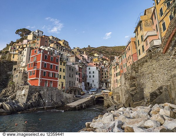 Italy Cinque Terre Riomaggiore.
