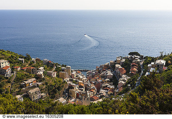 Italy  Cinque Terre  View of Riomaggiore