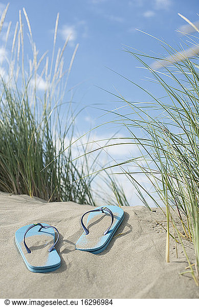 Italy  Flip flops on the beach