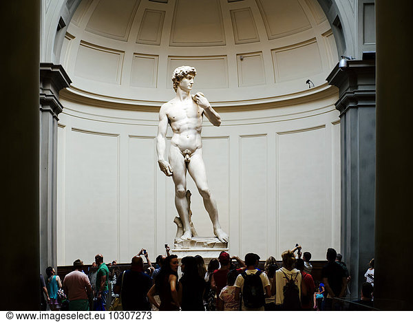 Italy  Florence  Michelangelo's David in Galleria dell'Accademia