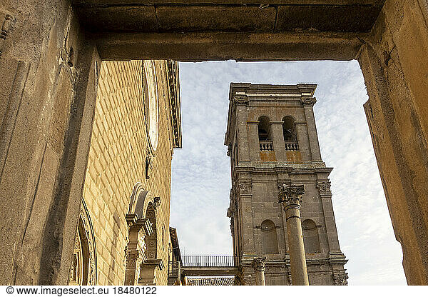 Italy  Lazio  Viterbo  Bell tower of Basilica of Santa Maria della Quercia