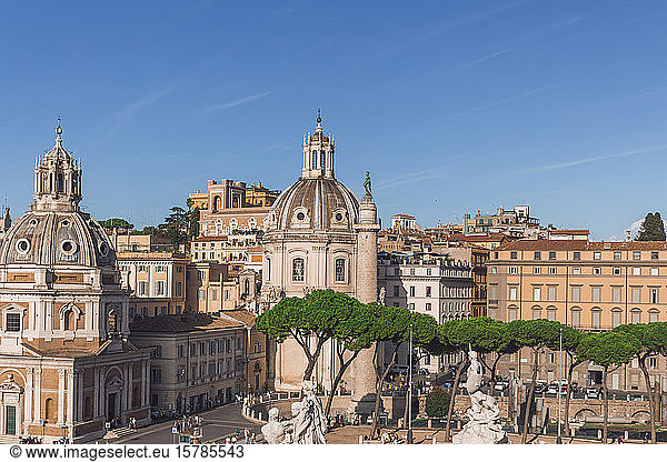 Italy  Rome  Church of Most Holy Name of Mary at Trajan Forum  Santa Maria di Loreto and Trajans Column