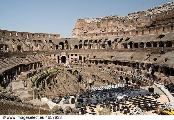Italy  Rome  Interior of The Colosseum