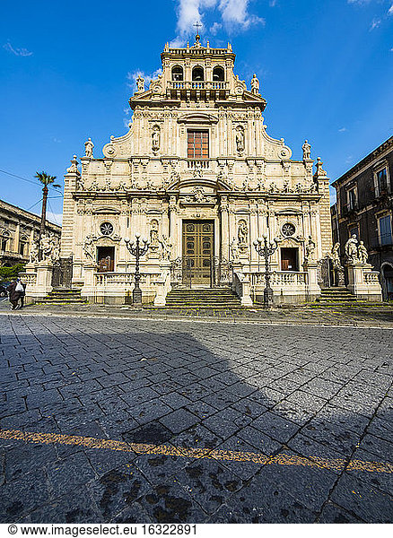 Italy  Sicily  Acireale  Basilica di San Sebastiano
