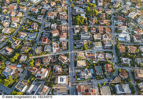 Italy  Sicily  Agrigento  Aerial view of San Leone suburb