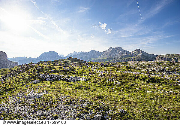 Italy  South Tyrol  Dolomites on sunny summer day