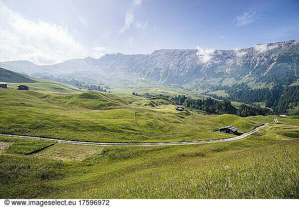 Italy  South Tyrol  Scenic view of Seiser Alm plateau in summer