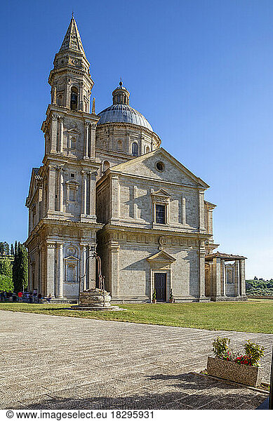 Italy  Tuscany  Montepulciano  Facade of San Biagio church