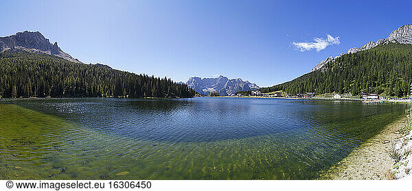 Italy  Veneto  Sorapiss Group and Lake Misurina