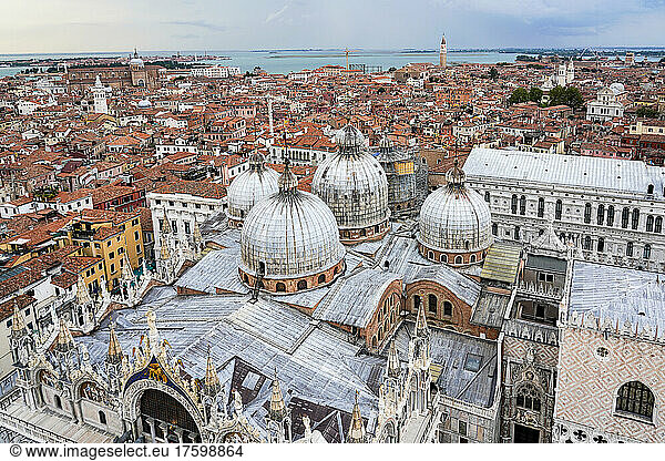 Italy  Veneto  Venice  Roof of Saint Marks Basilica