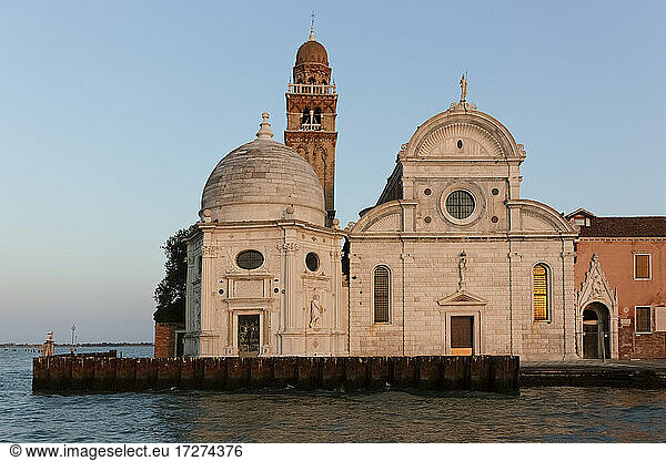 Italy  Veneto  Venice  San Giorgio Maggiore church at dusk