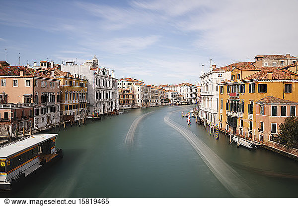 Italy  Venice  View of Grand Canal from Accademia Bridge