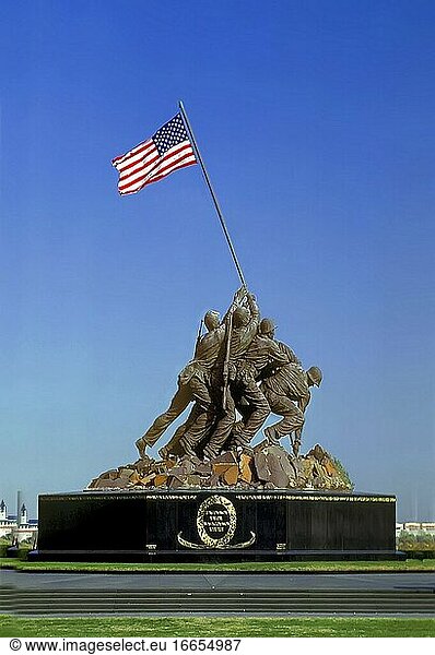Iwo Jima Memorial Statue at Arlington National Cemetary Washington D C.