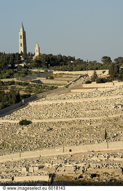 Jüdischer Friedhof Ölberg Jerusalem Israel Naher Osten