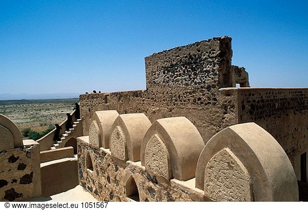 Jabrin Schloss  in der Nähe von Nizwa. Sultanat von Oman. Mittlerer Osten