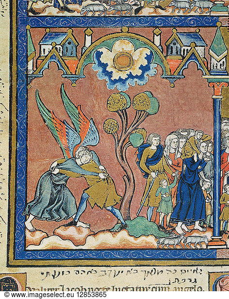 JACOB'S STRUGGLE JACOB'S STRUGGLE, 1250. Jacob wrestles with the Angel ...