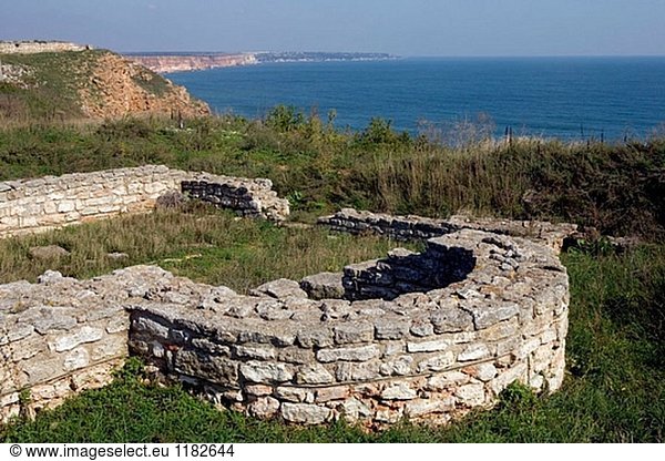 Jahrhundert Zitadelle  Kaliakra Landzunge  Schwarzmeer-Küste. Bulgarien