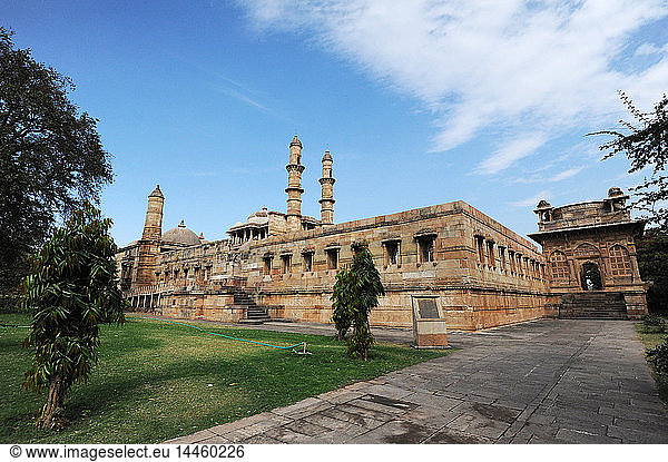 Jami Masjid  Champaner  1513 erbaut  25 Jahre Bauzeit  Teil des UNESCO-Weltkulturerbes  Champaner  Gujarat  Indien