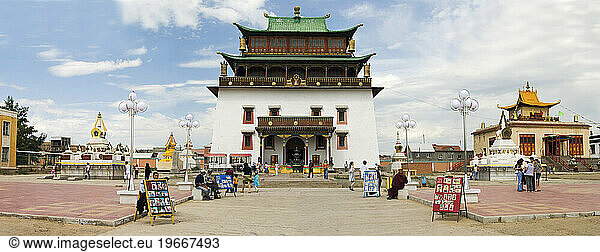 Janraisig Temple  Gandan Monastery  Ulaanbaatar  Mongolia