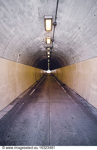 Japan  Kurashiki  inside an empty tunnel