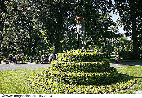 Jardin des Plantes botanical gardens  Nantes  Brittany  France.