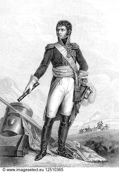 Jean Baptiste Jules Bernadotte (1763-1844) Französischer revolutionärer Soldat. Künstler: Unbekannt