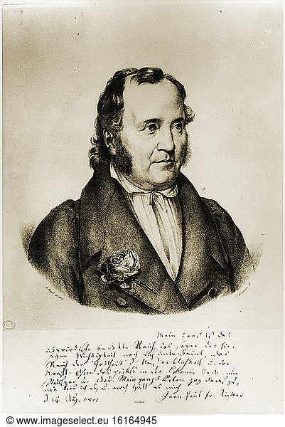 Jean Paul / Lithograph  1822