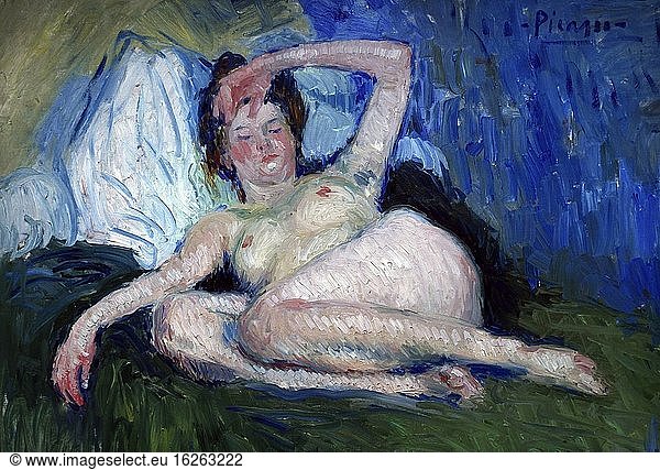 Jeanne  1901  von Pablo Picasso  Museum Georges Pompidou Paris Frankreich.