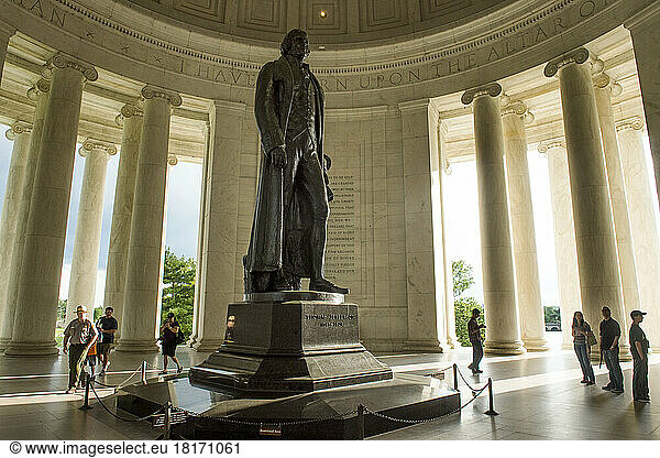 Jefferson Memorial in District of Columbia  Washington  USA; Washington  District of Columbia  Vereinigte Staaten von Amerika