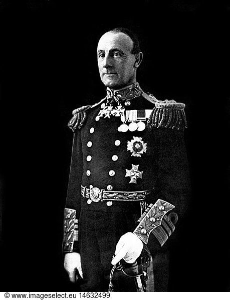 Jellicoe  John Rushworth  5.12.1859 - 20.11.1935  brit. Admiral  Halbfigur  1914 Jellicoe, John Rushworth, 5.12.1859 - 20.11.1935, brit. Admiral, Halbfigur, 1914,