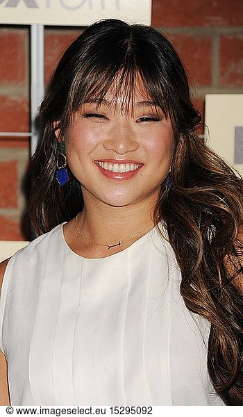 Jenna Ushkowitz arrives at the FOX Fall Eco-Casino Party at The Bookbindery on September 10  2012 in Culver City  California.
