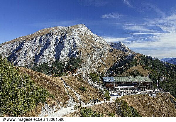 Jennerbahn cable car station on the Jenner in autumn  Berchtesgaden National Park  Bavaria  Germany  Europe