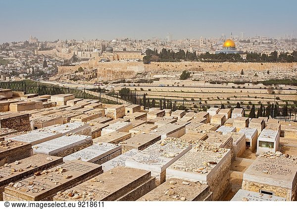 Jerusalem Hauptstadt Ansicht Berg Olive Israel