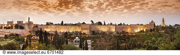Jerusalem Hauptstadt Wand Großstadt alt