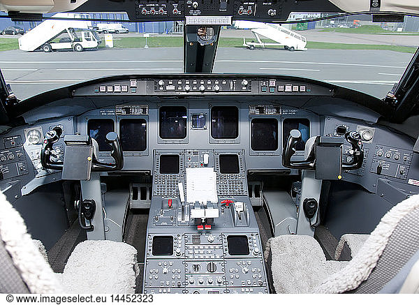 Jet Airplane Cockpit
