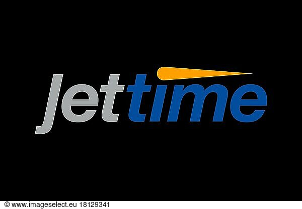 Jet Time  Logo  Schwarzer Hintergrund
