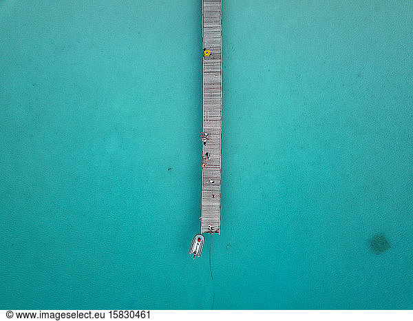 Jetty from above  Malaysia SEA