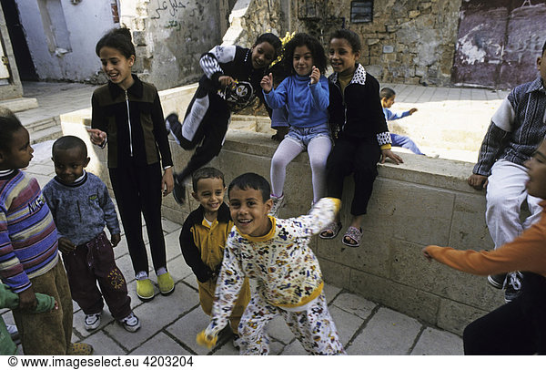 Jewish children in Akko  Israel