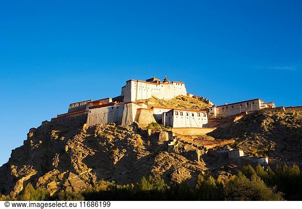 Jiangzi Old Castle of Shigatse Region in Tibet