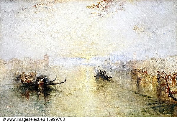 JMW Turner 1775 - 1851. St Benedetto looking towards Fusina. exhibited 1842. Oil on canvas.