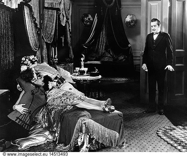 John Gilbert  Greta Garbo  Marc MacDermott  on-set of the Film  Flesh and the Devil  1926